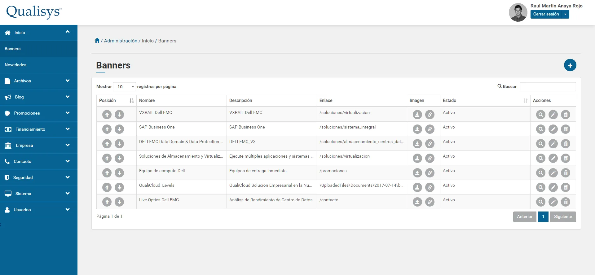 Sitio Web en Qualisys — imagen 2 de 3