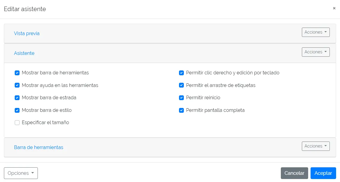 Componentes gráficos en SofiaXT — imagen 2 de 3