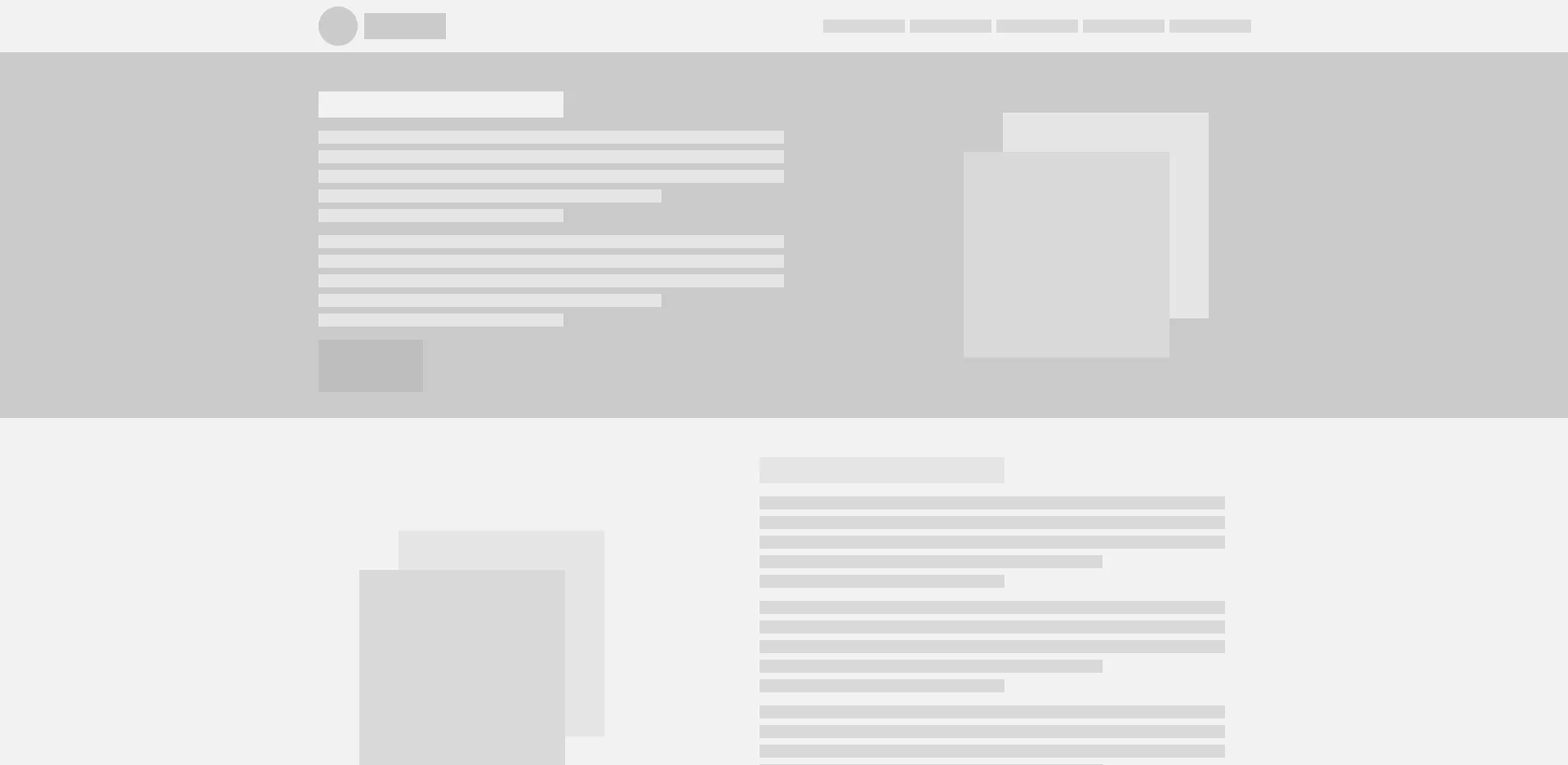 Branding page mockup with React
